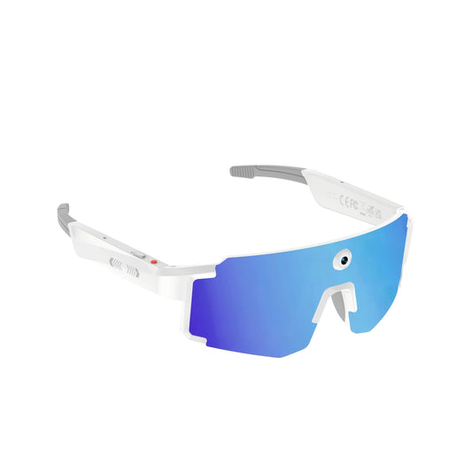 M14 Sports Smartglasses White-Blue | Yuleao